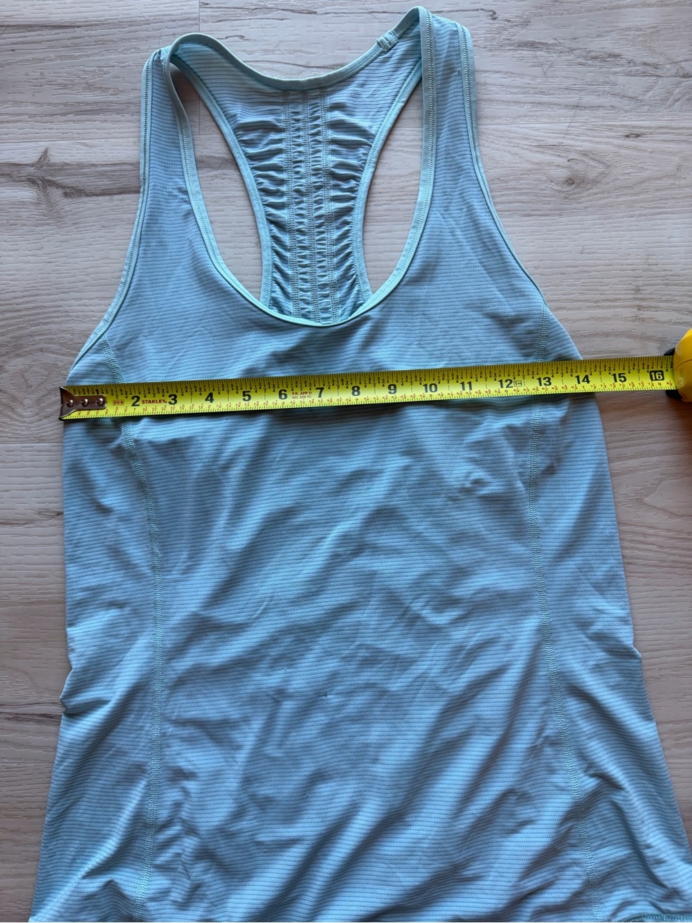 lululemon athletica Light Aqua Runner Up Ruched Racerback Tank - Picture 6 of 8